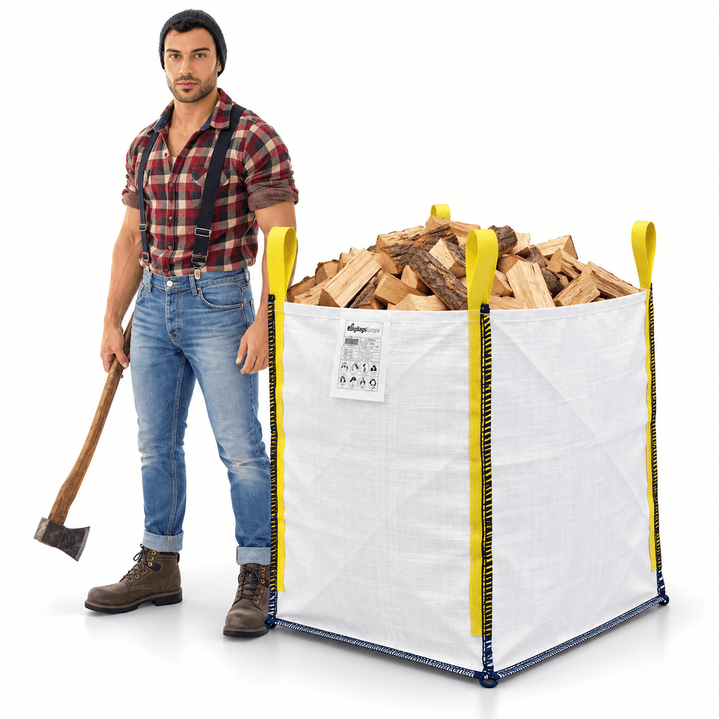 Sacco per legna 90 x 90 x 110 cm (1 m³)