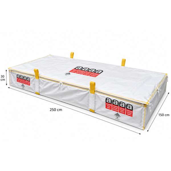 Sacco per lastre di amianto 250 x 150 x 30 cm