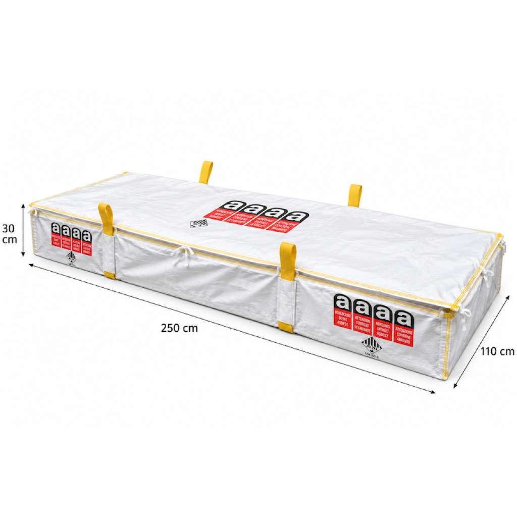 Sacco per lastre di amianto 250 x 110 x 30 cm